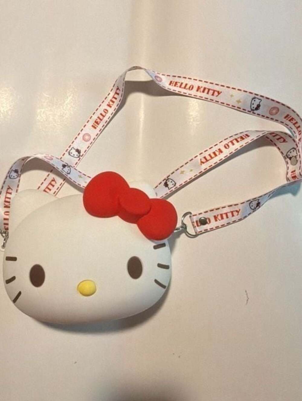 Sanrio Hello Kitty 3D Silicone Face Crossbody Shoulder Purse by Quncle
